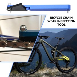 ECSiNG 1pc Aluminum Alloy Bicycle Chain Wear Indicator Checker Compatible With Shimano Compatible With SRAM Compatible With KMC Compatible With Campagnolo