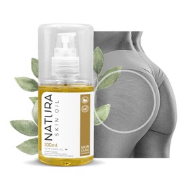 Aceite Corporal Anti Estrías y Cicatrices Skin Care Reafirmante, No es Grasoso, Hidrata y Nutre Profundamente -Natura Skin Oil 150ml.