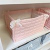 Snblzhef 1PC Square Fabric Storage Basket Cute Fabric Storage BOX