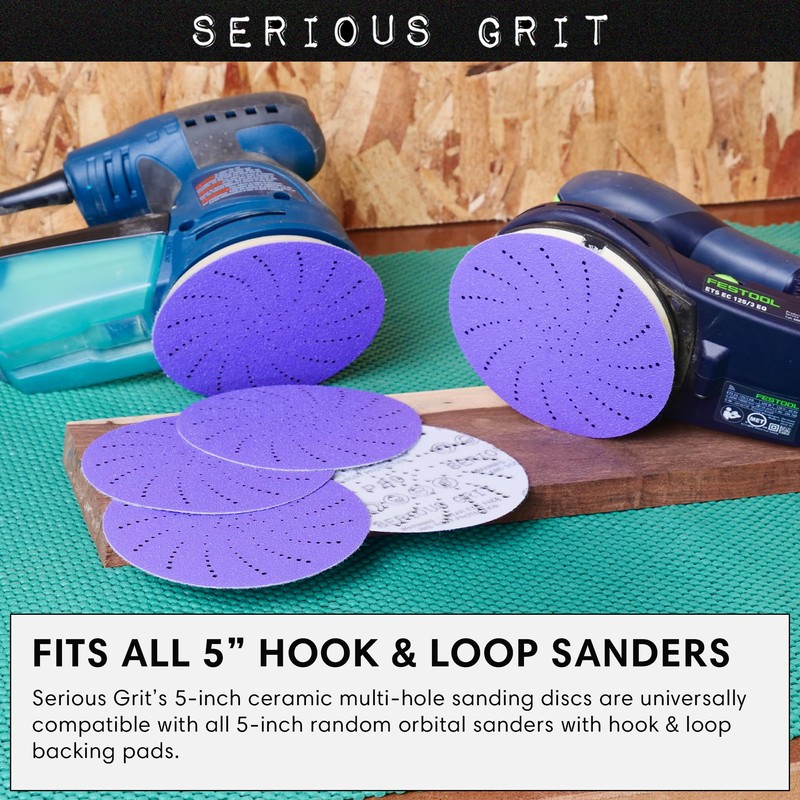 Serious Grit - 5-Inch 800 Grit Ceramic Multi-Hole Hook &