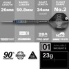 TARGET Darts Jeffrey de Graaf Gen 1 Steel Tip Swiss