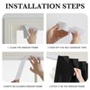 RYB HOME No Drill Adhesive 100% Blackout Curtains for Bedroom