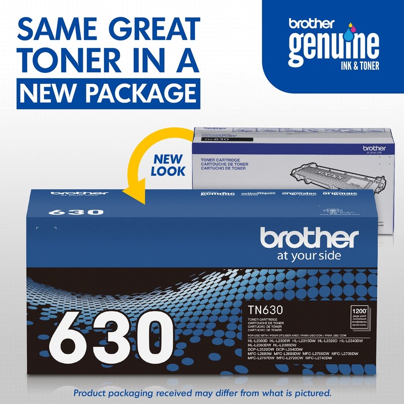 Brother TN630 Standard Yield Black Toner