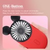 Kbinter Cute Mouse Personal Mini Fan, Rechargeable Handheld USB Fan,
