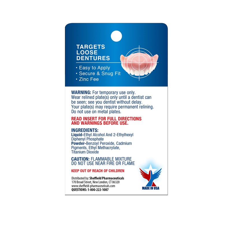 Acryline Advanced Formula Denture Reliner - Refit and Tighten Dentures/for