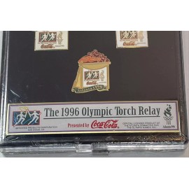 1996 ATLANTA OLYMPICS TORCH RELAYS COCA COLA 3 LAPEL PIN SET