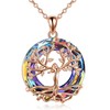 TREENEST Collar de Árbol de la Vida y Mujer con