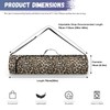 Pzuqiu Leopard Print Yoga Mat Bag for Women & Men