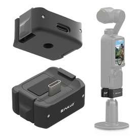 PULUZ DJI OSMO Pocket 3 Charger Base Aluminum Alloy Adapter Base for DJI OSMO Pocket 3 Desktop Base for Pocket 3 Charger Stand for DJI Pocket 3 Base Stand for DJI OSMO Pocket 3 Desktop Stand