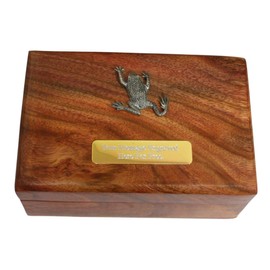 Gamekeepers Cottage gifts Frog B Plain Wooden Jewellery Keepsake Storage Box With Free Engraving 144