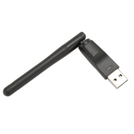 USB WLAN Adapter for PC, Wireless Network Adapter with Integrated 2.4G Antenna, 150 Mbit/s USB WLAN Dongle, Supports Windows Vista/XP/2000/7/8/10/11, Linux, OS X