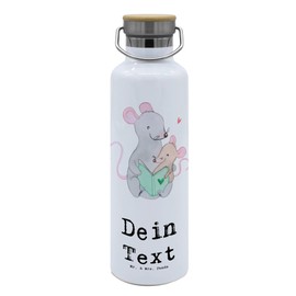Mr. & Mrs. Panda Personalisierte Trinkflasche Frühpädagogin Herz - Personalisierte Geschenke, Dankeschön, Wasserflasche Mit Namen, Kollege,