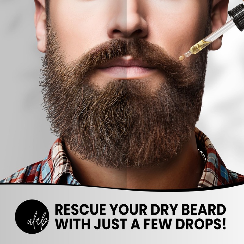 uLab Beard Growth Oil for Men - 30ml, Ocean Breeze