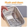 2 PCS Stainless Steel Food Storage Containers(33oz) with Lids Leak
