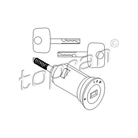 Topran Locking Cylinder for Ignition Lock 201 793
