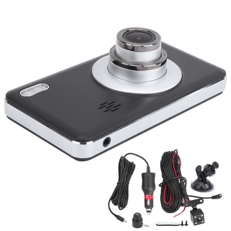4in DVR Driving Recorder 1080P HD Dual Lens Camera LCD