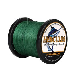 Hercules Super Strong 300M 328 Yards Braided Fishing Line 20 LB Test for Saltwater Freshwater PE Braid Fish Lines 4 Strands - Green, 20LB (9.1KG), 0.20MM