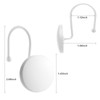 Decorative Shower Curtain Hooks, Simple Modern Style Round Flat-Back Button