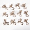 Natural Jute Napkin Ring Set of 12 - Fancy Elegant