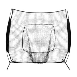 SNKOURIN 7x7' Baseball Softball Practice Net, Portable Softball & Baseball Net for Hitting and Pitching, Baseball Softball Net w/Carry Bag for Adult Sport,Youth Practice