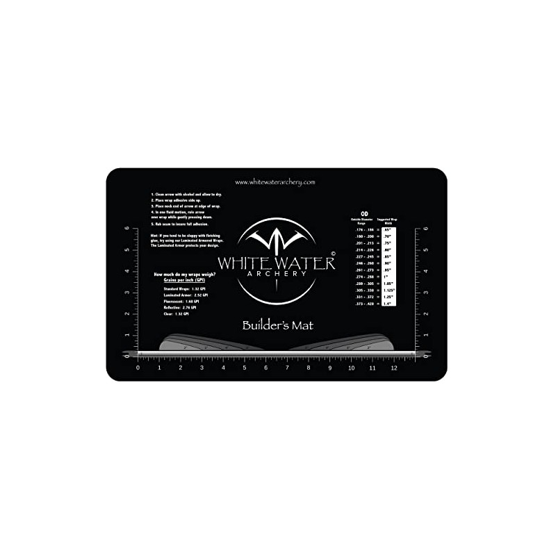 White Water Archery Builder’s Mat Arrow Wrap Installation Fletching Pad