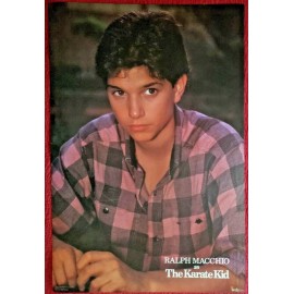 Vintage 1986 Ralph Macchio as The Karate Kid Heart  Pin Up 33"x24" Poster NOS