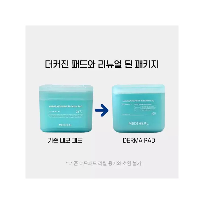 Mediheal 2세대 메디힐 더마 마데카소사이드 흔적 토너 패드 100매입 2nd