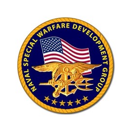 Round Naval Special Warfare Development Group Seal Sticker (devgru Logo six Navy Insignia)…