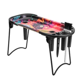 Cone Filler Pre Roll Machine for King Size&1 1/4 Size-Cone Loader Includes Metal Rolling Tray,Foldable Stand, Placement Device & Brush (Black)