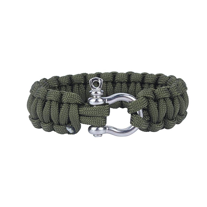 EVTSCAN 550 Paracord Woven Survival Bracelet Stainless Steel Buckle Kit