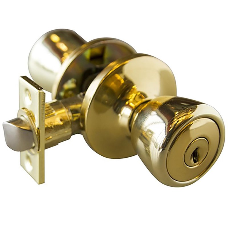 Design House 728832 Gateway Terrace Double Entry Combo, Polished Brass