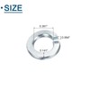 sourcing map 3/8" Split Lock Washer, 50Pcs Carbon Steel Spring