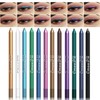 Holzsammlung 12 Colours Waterproof Matte Eyeshadow Pen Set, Metallic Eyeshadow