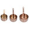 3pcs Sauce Cups Stainless Steel Sauce Dish with Handle for