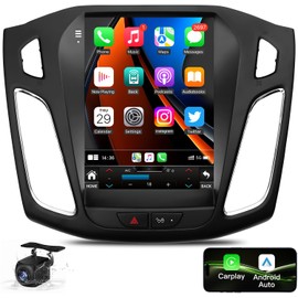 Car Stereo Radio for Ford Focus 2012 2013 2014 2015 2016 2017 2018: 10.4 Inch IPS Touchscreen 5GWi-Fi with Carplay Android Auto (2+64GB)