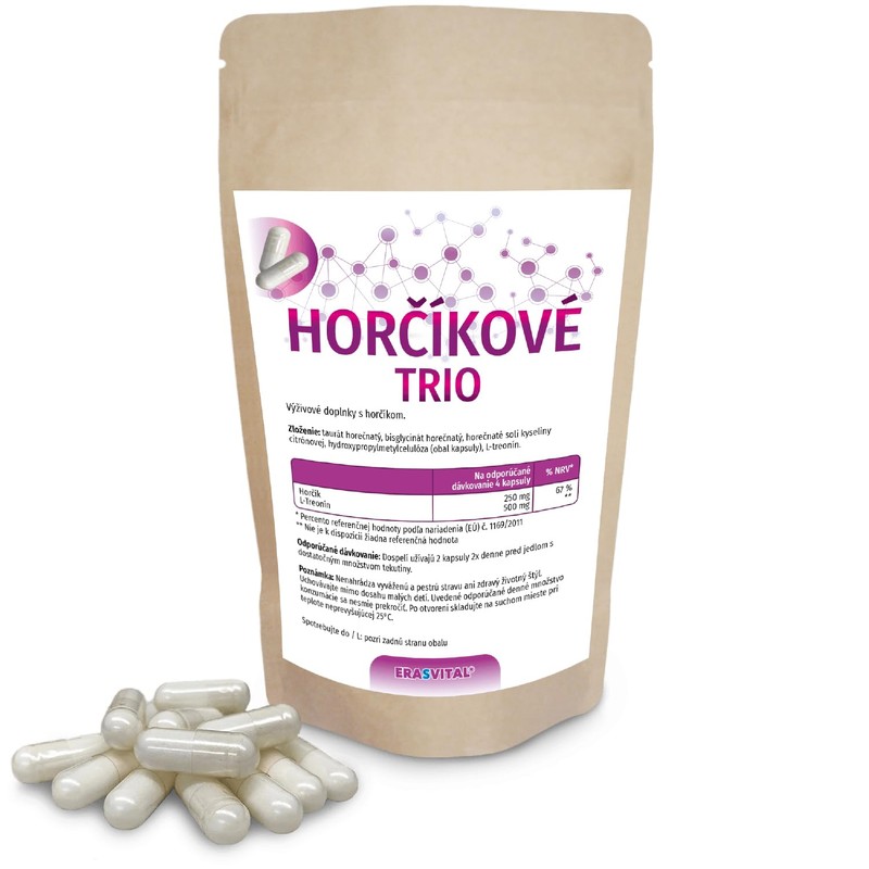 Magnesium Trio capsules with magnesium taurate, magnesium bisglycinate, magnesium citrate