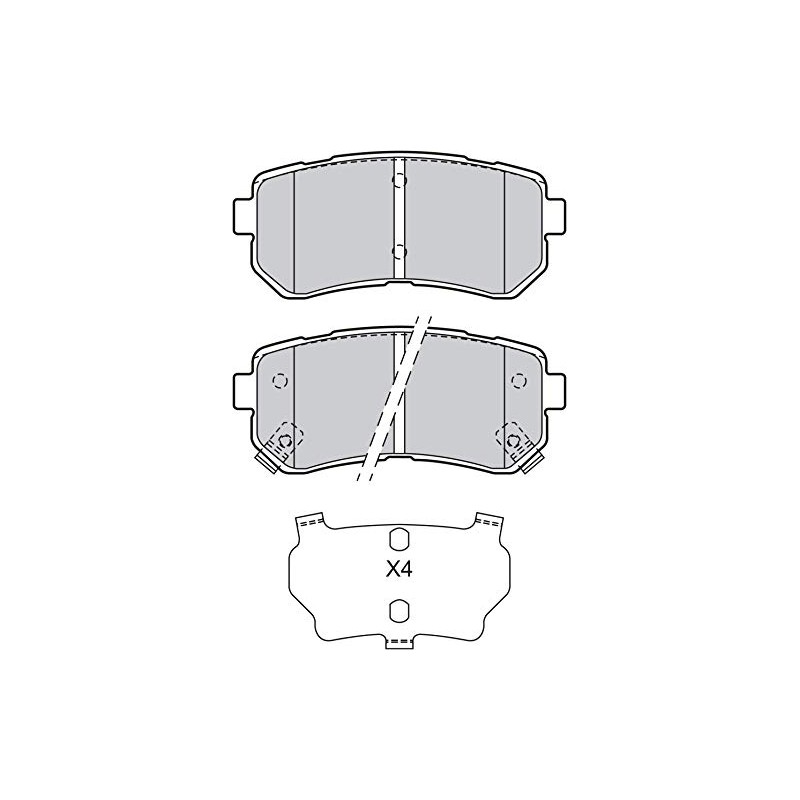 VALEO 601135 Brake Pad Set Disc Parking Brake Pad Set