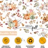 Lindameler Fall Pumpkin Shower Curtain for Bathroom, Autumn Fallen Maple