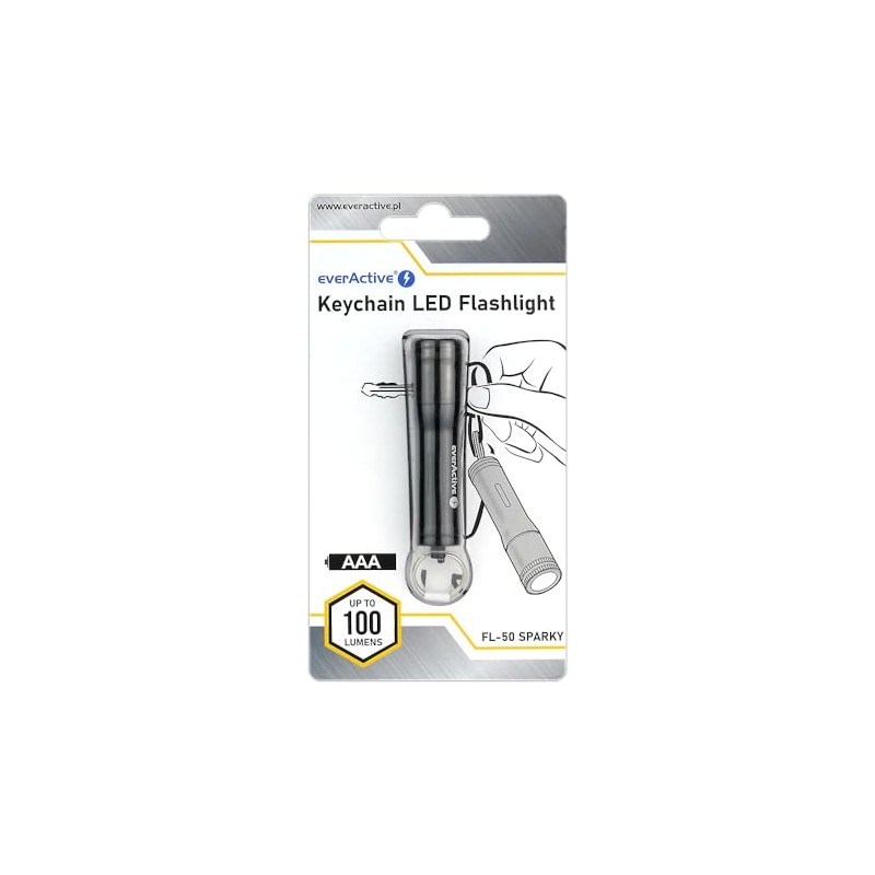 everActive FL-50 Sparky LED Flashlight, Small and Handy 100 Lumens