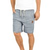 !Solid Aris Men's Sweat Shorts with Flecked Look and Drawstring,