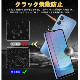 Compatible Galaxy a25 5G Protective Film [with Guide Frame] - Asahi Glass Material Galaxy a25 Film 2 pieces + Galaxy A25 5G Camera Film 2 pieces 9H Hardness Galaxy a25 5G Film Shatterproof High