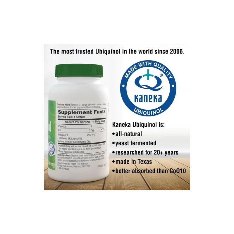 Ubiquinol 200mg 30 Softgels Eaf Coq10 (enhanced Absorption F