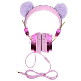 Operitacx Plüsch Ohrkopfhörer für Geräuschisolierende Over Ear Kopfhörer mit Süßem Tierdesign für Bequem für Schule Reisen Freizeit Leicht Komfortabel Zufällige Farbe