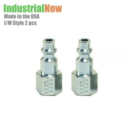 High Performance Couplings (HPC) 2 pcs Heavy Duty Quick Coupler Air Hose Connector Fittings 1/4 NPT I / M Style