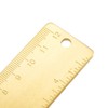 sourcing map Straight Brass Ruler 120mm 4 Inches Metric Measurement