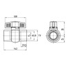 SANEI PVC Ball Valve Resin Irrigation Agriculture Nominal 50 VXH62-50-ZA
