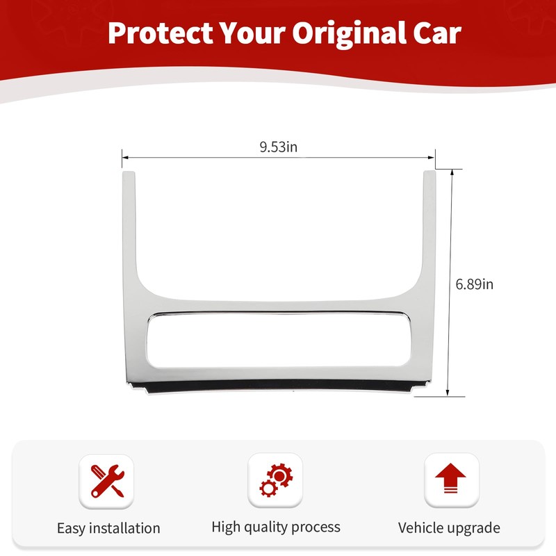 RT-TCZ for RAM Dashboard AC Control Panel Trim Cover Chrome