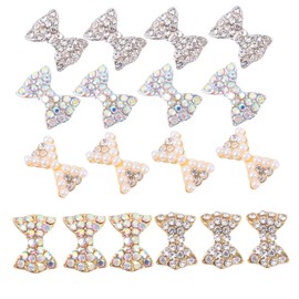Beavorty 50Pcs Butterflies Nail Charms Elegant Rhinestone Nail Art Decorations for DIY Home Use for Beauty Salons and Special Occasions