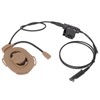 HD01 Motorcycle Unilateral Headset +U94 PTT Noise Cancellation Comfortable Military