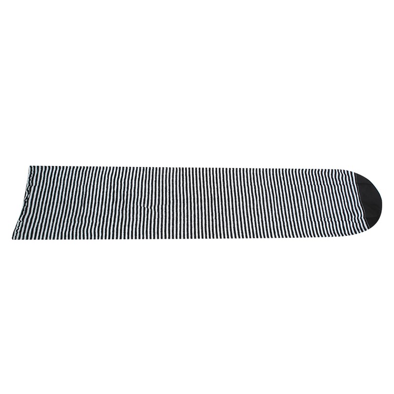 Polyester Black White Stripe Surfboard Sock Cover Protection Bag for